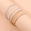 Fashionable accessory, ankle bracelet, set, European style, simple and elegant design