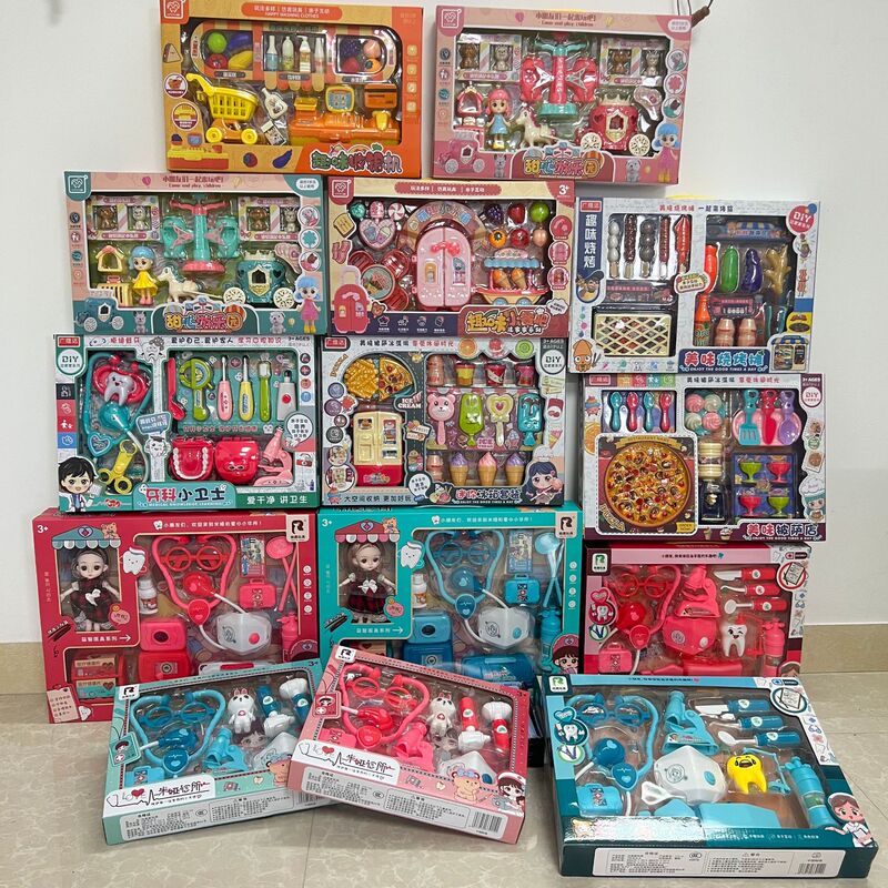 Children's play house cooking mini meal kitchen toys suit boys and girls teaching and training institutions enrollment gifts