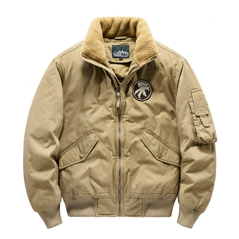 2022 Зимняя новая куртка с хлопковой подкладкой, Мужская свободная куртка больших размеров Pilot Tide, брендовая куртка с хлопковой подкладкой, мужские комбинезоны, утолщенная куртка с хлопковой подкладкой, Мужская