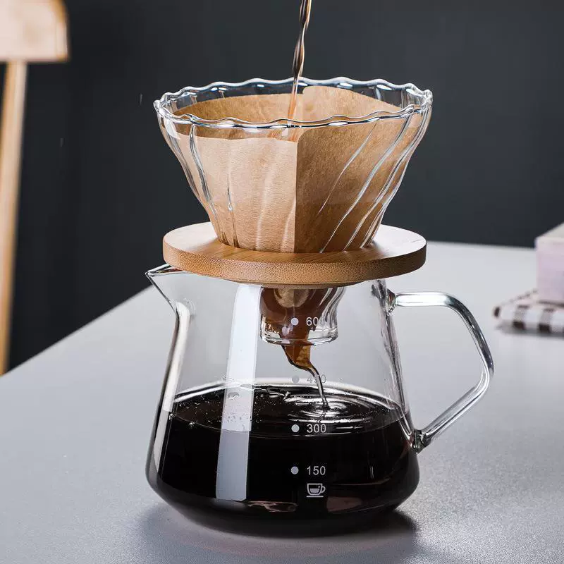 Coffee set, cigarette holder, glass funnel