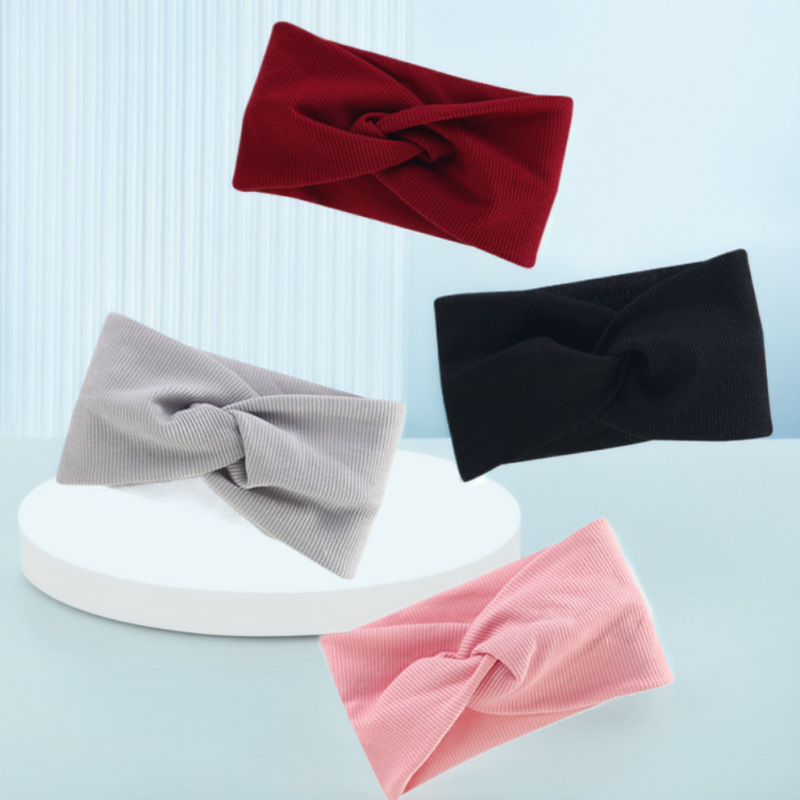 Sports Headband Postpartum Yoga Sweat-Absorbent Headband Knitted Cross-Border Cross Headscarf Hairband Hair Accessory Running Colorful Hair Summer Sports Headband Postpartum Yoga Sweat-Absorbent Headband Knitted Cross-Border Cross Headscarf Hairband Hair Accessory Running Colorful Hair Summer