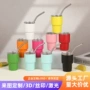 跨境迷你304不锈钢带吸管杯