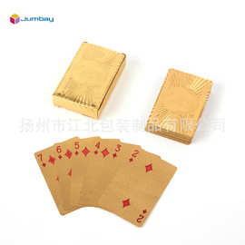 定制源头厂家金箔金格创意图案pet高质量材质卡牌收藏德州扑克牌