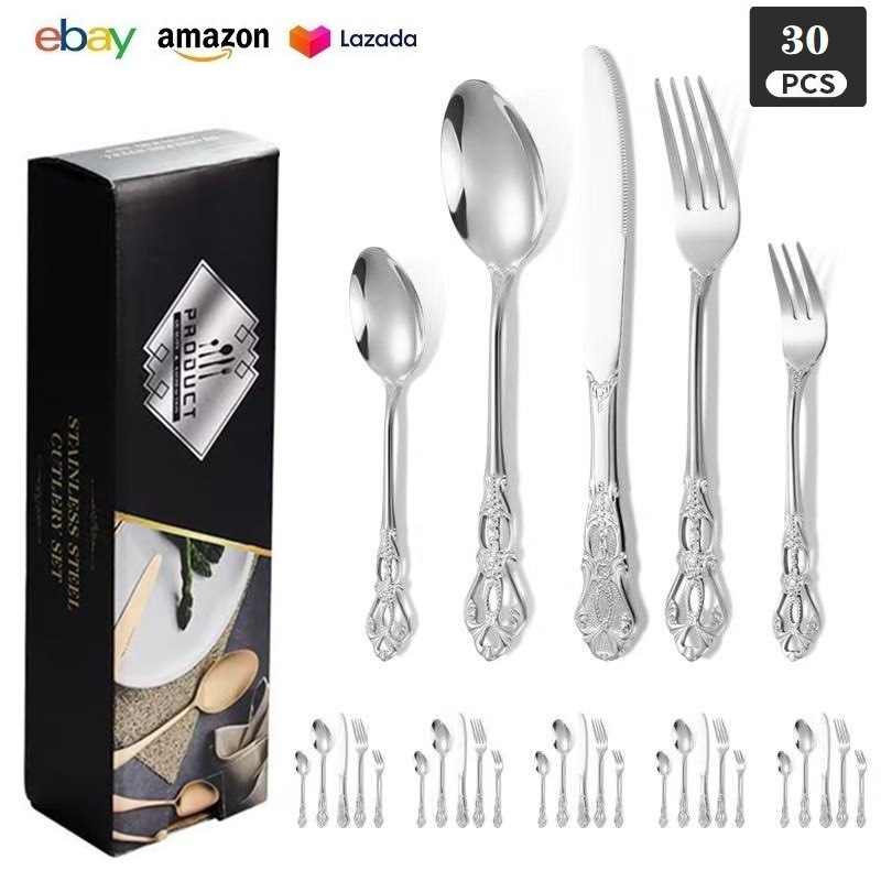 실버【30PCS】작은 색상 상자