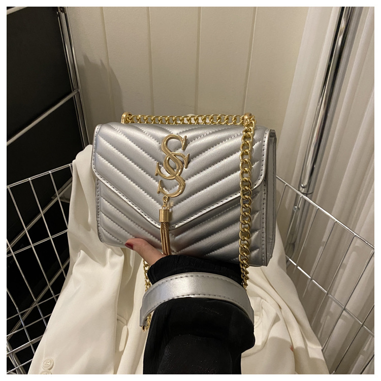Damen Handtasche Im Western Stil Mit Kette Und Umhängefunktion_voghion.com