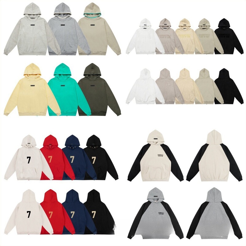 FOG Essentials hoodie with flocked lettering on the chest, contrasting colors, and fleece lining, ACG sweatshirt FOG Essentials hoodie with flocked lettering on the chest, contrasting colors, and fleece lining, ACG sweatshirt
