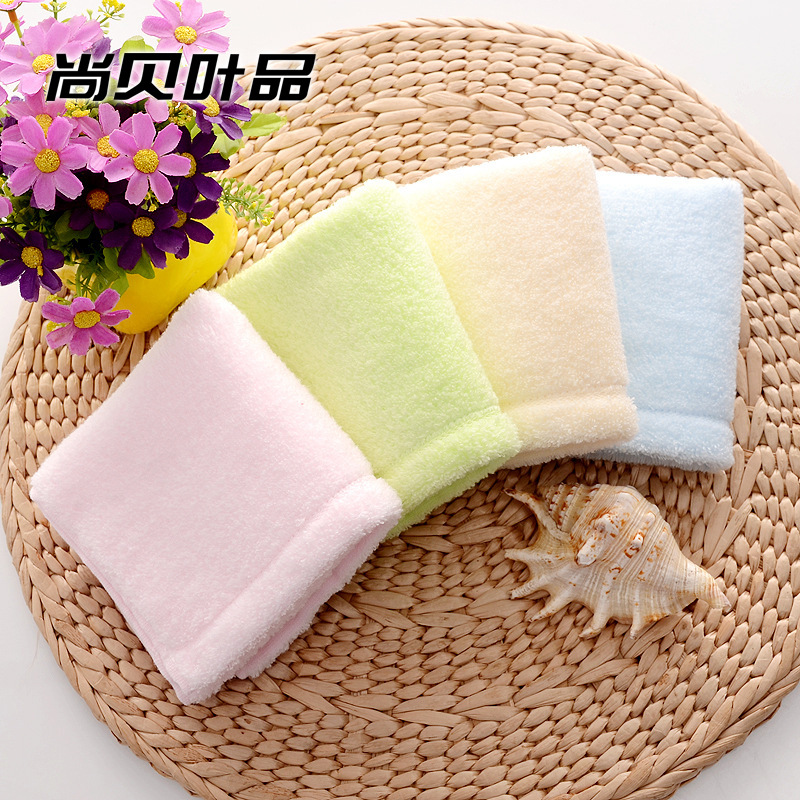 高阳厂家批发全棉精梳无捻小毛巾纯棉儿童素色幼儿园吸水柔软婴童