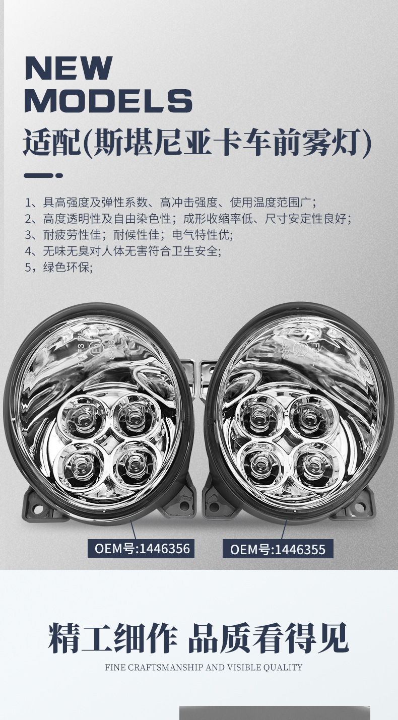 Scania Truck Led Fog Lights Scaniar Series G1931613/1931614G Series Super Bright Fog Lights