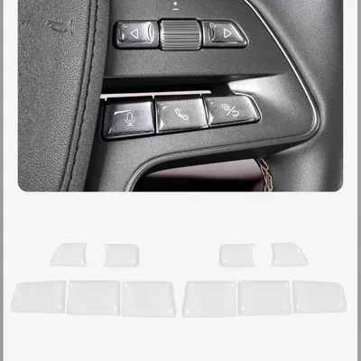 Byd Yuan up Smart Driving Edition Steering Wheel Button Stickers Song Ldml Transparent Epoxy Protective Film Car Interior Modification (Car interior film) - byd-yuan-steering-wheel-sticker-transparent-glue