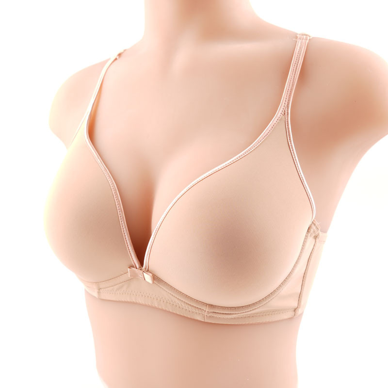 Fábrica de sostén de Chendian ajustable de color sólido brillante sin marcas de ropa interior de mujer sujetador de anillo de acero del sudeste asiático