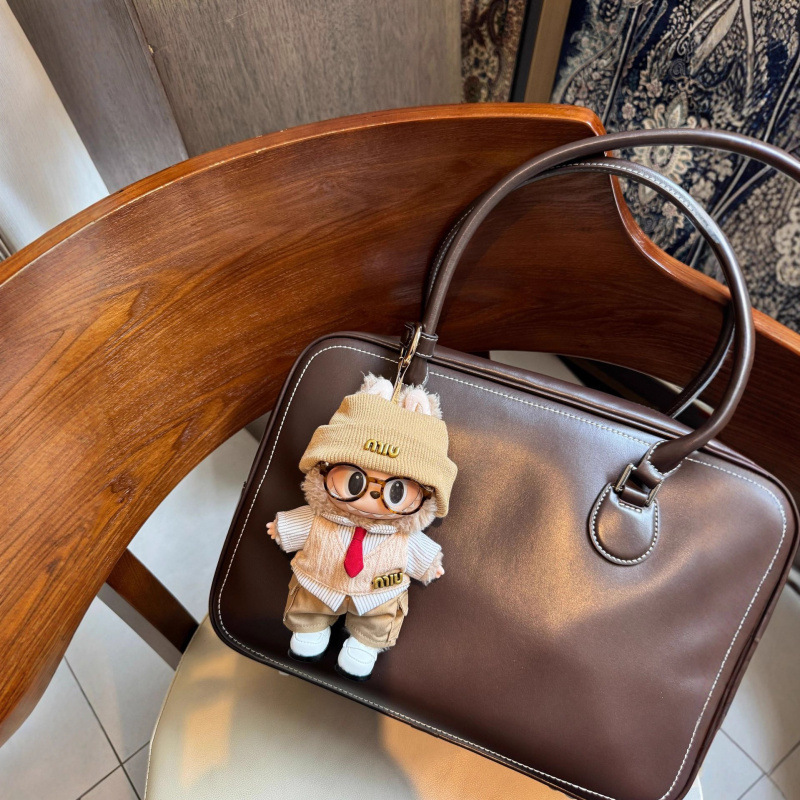 Labubu Baby Clothes 17cm Maillard Intellectual Style Brown Knitted Suit