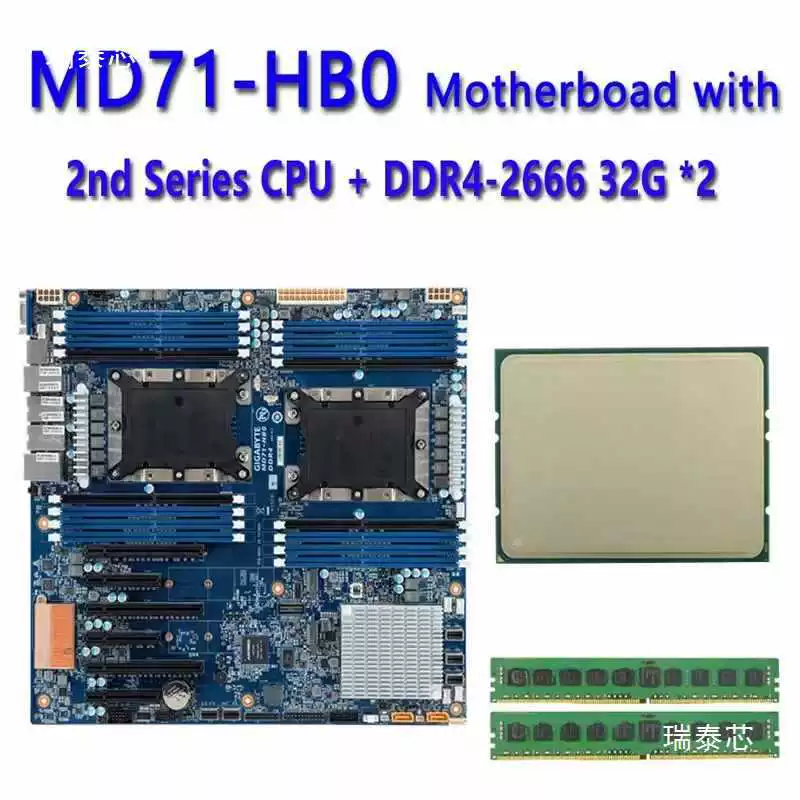 [MD71-HB0 версия 1.X + 32GB DDR4-2666 память ChatGpt 6256 6254 6252N]