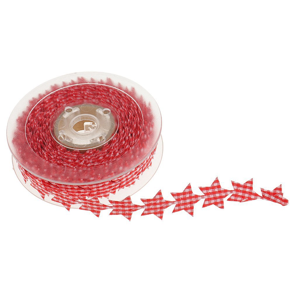 Aliexpress tela de poliéster doble pentaca decoración cinta de Navidad vestido de bordes en relieve ultrasónico