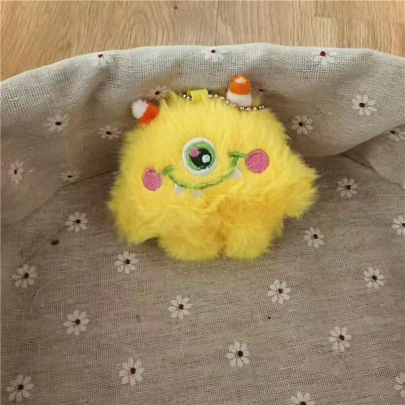 La celebridad de Internet transfronteriza ins monstruo de ojos grandes llavero estúpido bestia de un ojo colgante de felpa Luo Xiaomin mismo colgante de bolsa de estilo