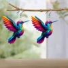 Multicolor bird earrings-E-4864