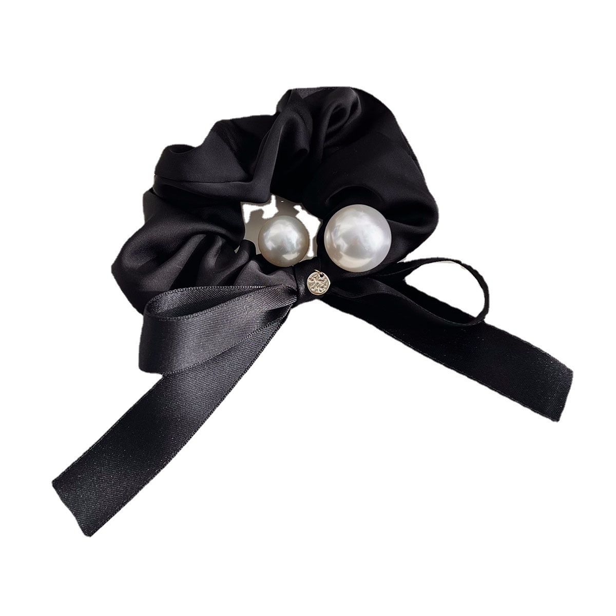 Cinta de lazo de perla, anillo para el pelo con forma de intestino de cerdo, tocado, cuerda para el pelo, cuerda para la cabeza de mujer, flor para la cabeza, nuevas explosiones de celebridades de Internet de 2022_voghion.com