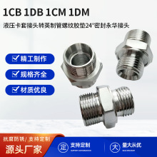 1CB 1DB 1CM 1DM Һѹ���׽�ͷתӢ�ƹ����ƽ���24&deg;�ܷ�������ͷ