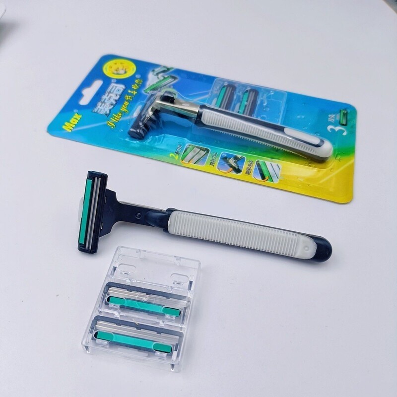 Hotel-specific disposable razors, shaving knives, travel toiletries, portable for home use, B&Bs, and hotels