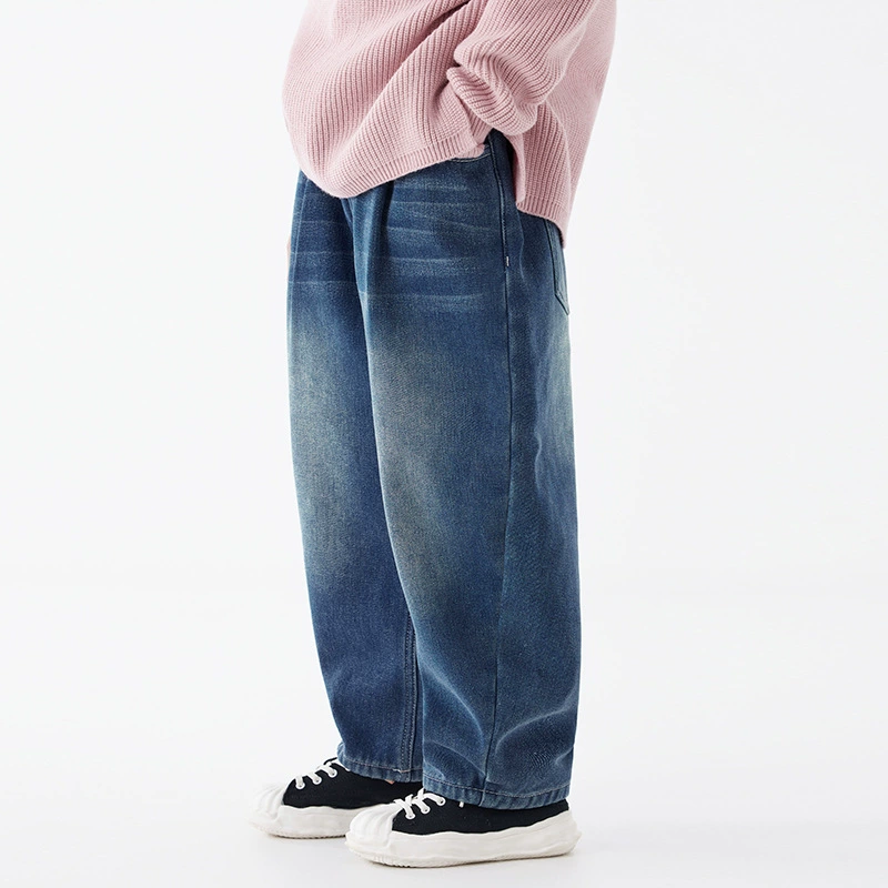 EK Japanese keep warm comfortable warm jeans for boys, children's trousers, children's clothing, western style, for teenagers