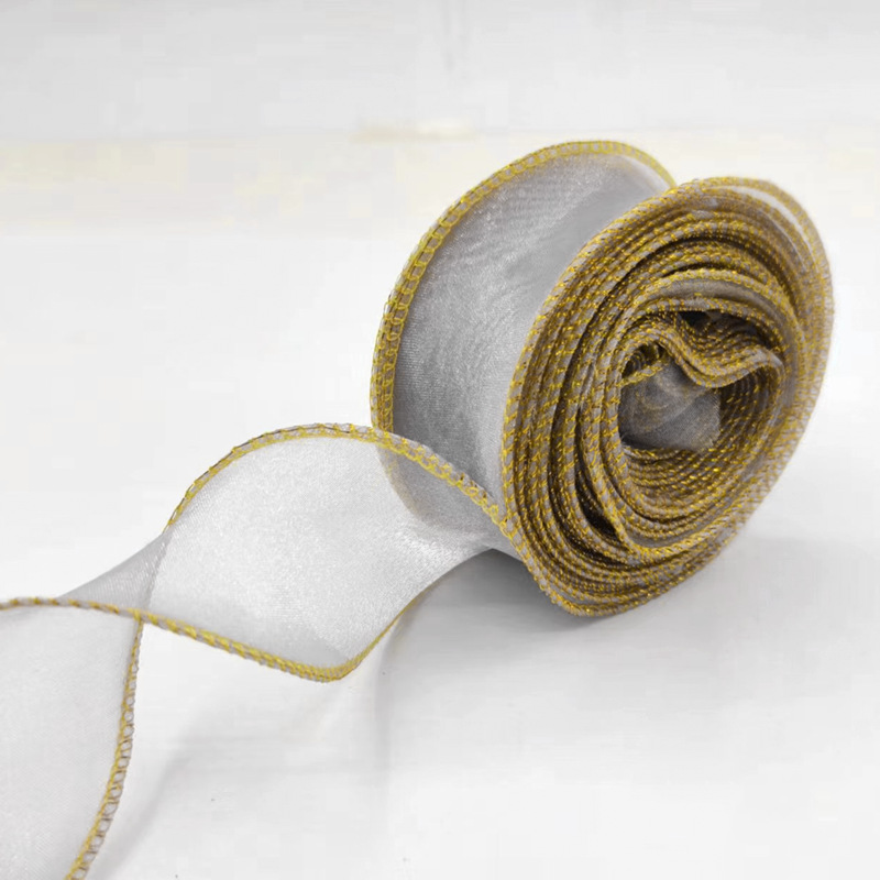 Kit de material para ramos de hilo de cola de pez de 4 cm con lazo de cinta de hilo ondulado, accesorio para el cabello con horquilla DIY, cinta decorativa, empaque simple.