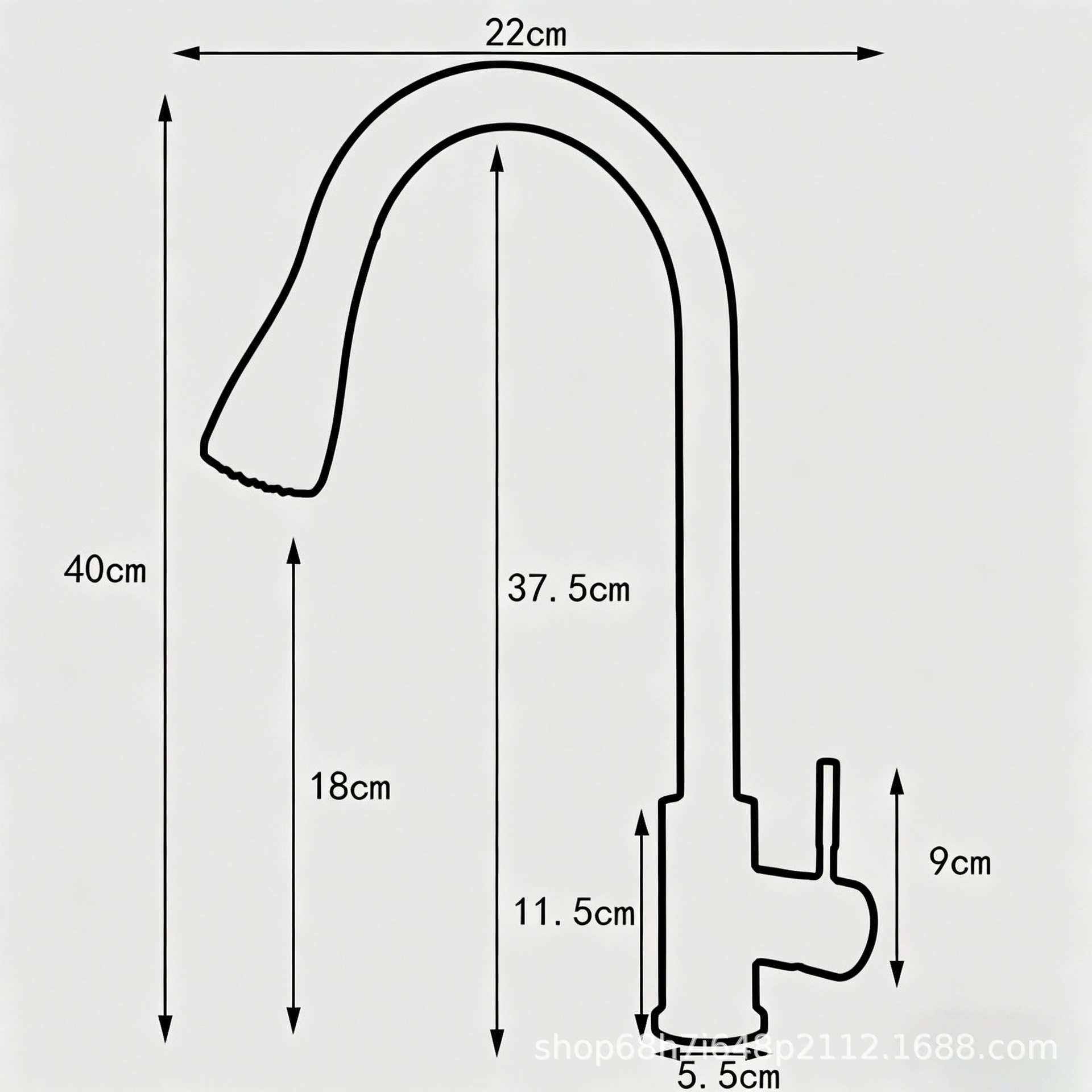 Grifo Extraíble de Cocina 360° de Acero Inoxidable 304 para Agua Fría y Caliente