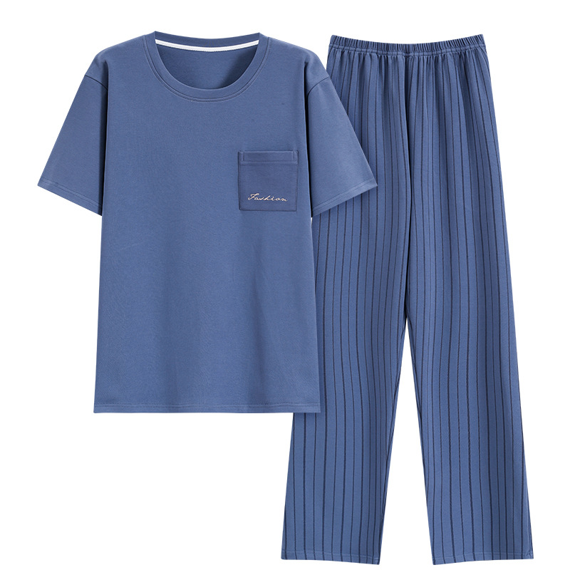 Verano de los nuevos hombres de manga corta pantalones de traje de estilo coreano estudiante simple casual suelta más tamaño desgaste del hogar Delgado