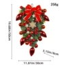 K1-4 Wine-red and snowflakes hanging upside down