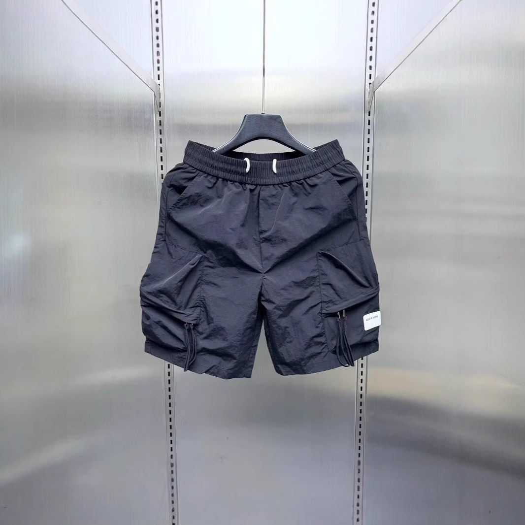 2025 New Summer Casual Shorts Men's Cargo Pants Youth Trendy Fashion Loose Multi-Pocket Knee-Length Shorts Trendy