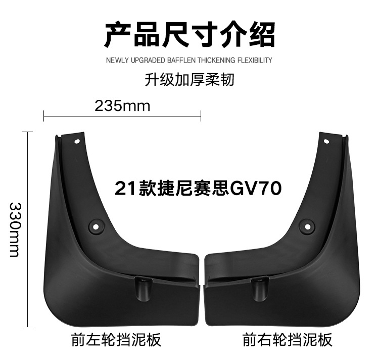 Suitable for Genesis Genesis GV70 2021-2024 foreign trade cross-border automobile tire fender leather