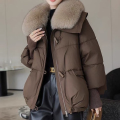 棉服女2025冬季新款加厚短款韩版宽松保暖棉衣小个子拼接棉袄外套