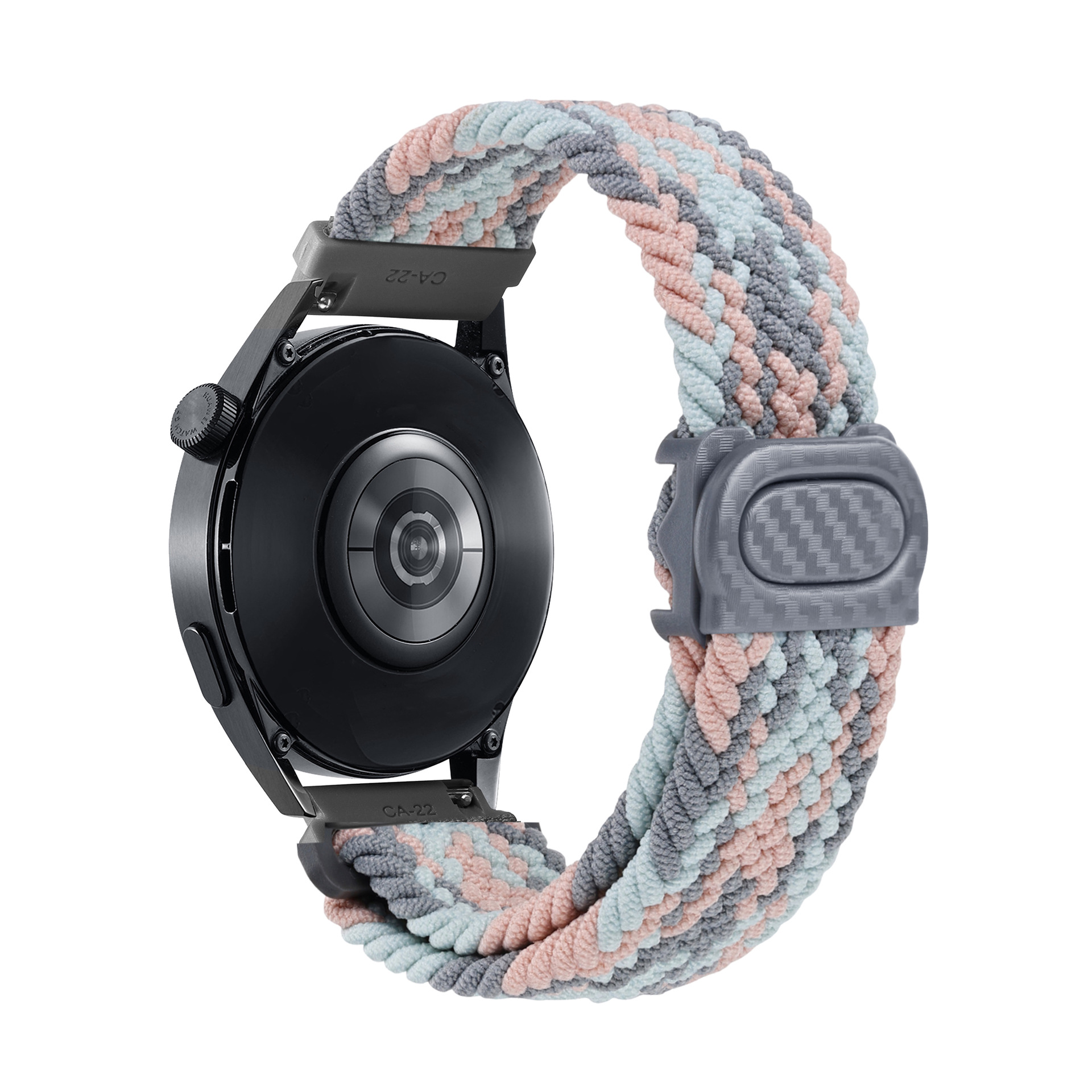 It is suitable for the carbon fiber texture snap braided strap of Samsung watch4657 and the strap of Huawei watch GT345 undefined