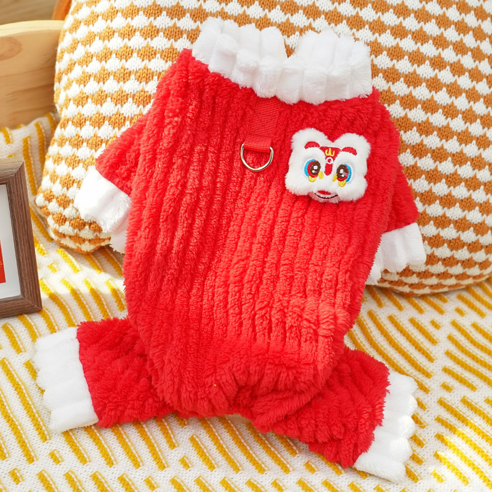 442 cuatro patas rojo pozo león despierto