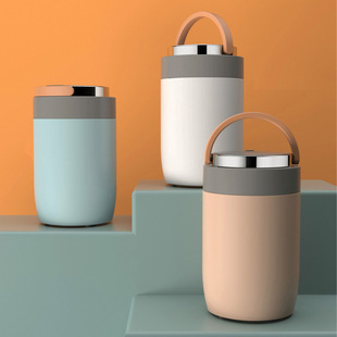 Adult office workers braised cooking pot 304 stainless steel vacuum insulated lunch box pot multi-layer stuffy beaker jar rice bucket