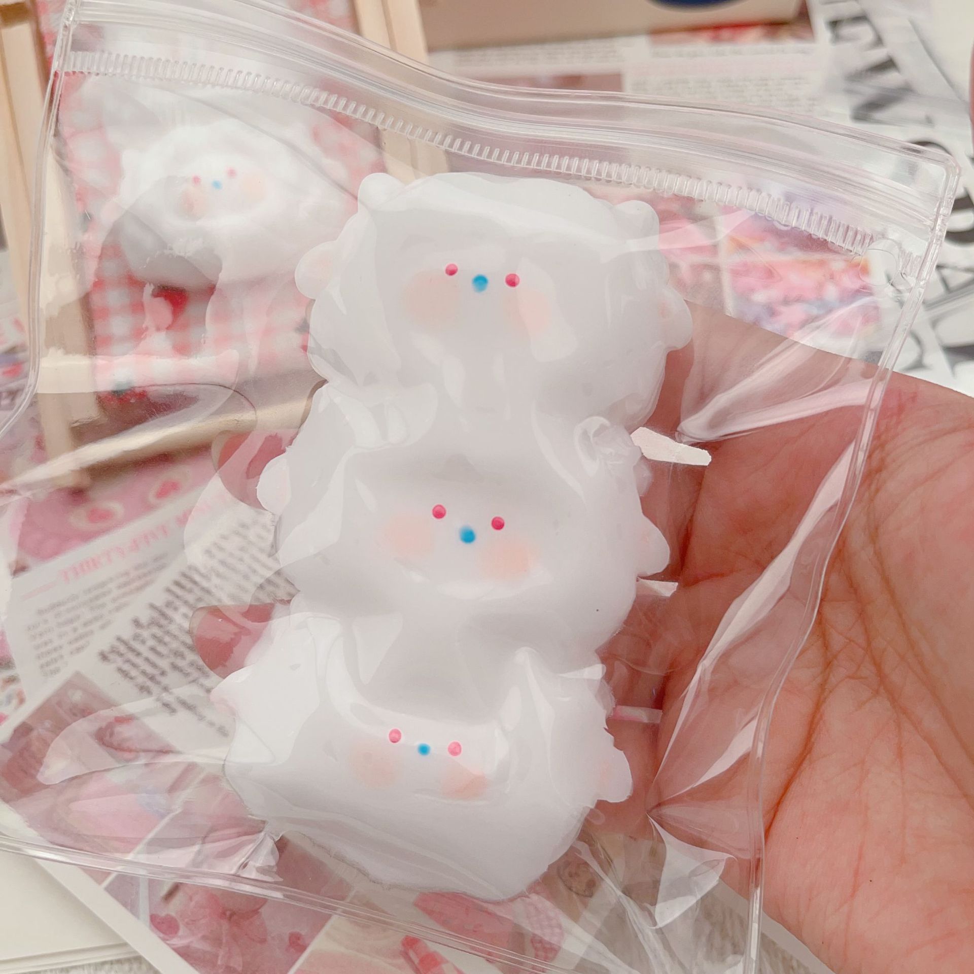 Mantequilla enlatada de miel, oso, pellizco de agua, pellizco de crema, juguete descompresurado, pellizco super suave, pellizco de música, pellizco suave.