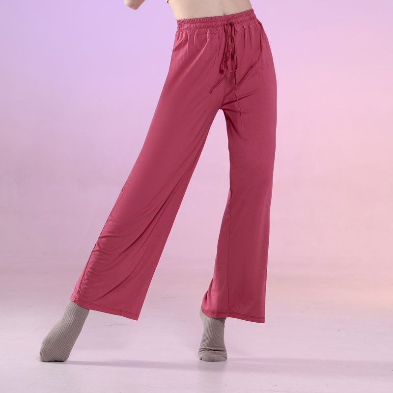 Modal Wide Leg Dance Pants for Women Loose High Waist Drooping Sensitivity Small Size Casual Cool Dragging the Ground 
