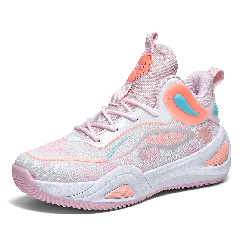 Cross-Border New Basketball Shoes for Men, National Trend Graffiti, Mandarin Duck, Youth Student Competition, Practical Sports Training Shoes, Dropshipping