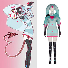 Hell Inn Fitzroli cosplay outfit of the extremely evil boss Fizzarolli dress stage performance costume