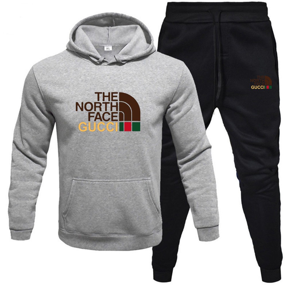 Venta caliente transfronteriza hombres otoño e invierno sudadera con capucha traje de suéter más terciopelo cálido traje casual suéter deportivo al por mayor