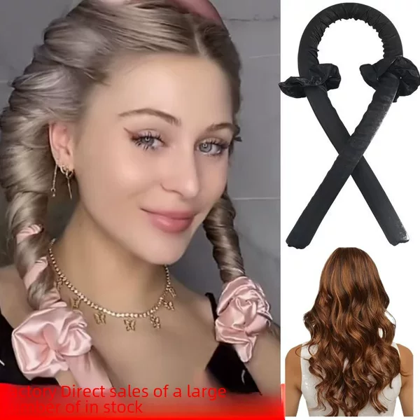 Factory direct lazy no heat curling iron big wave curling iron sleep foam sponge new Amazon wholesale