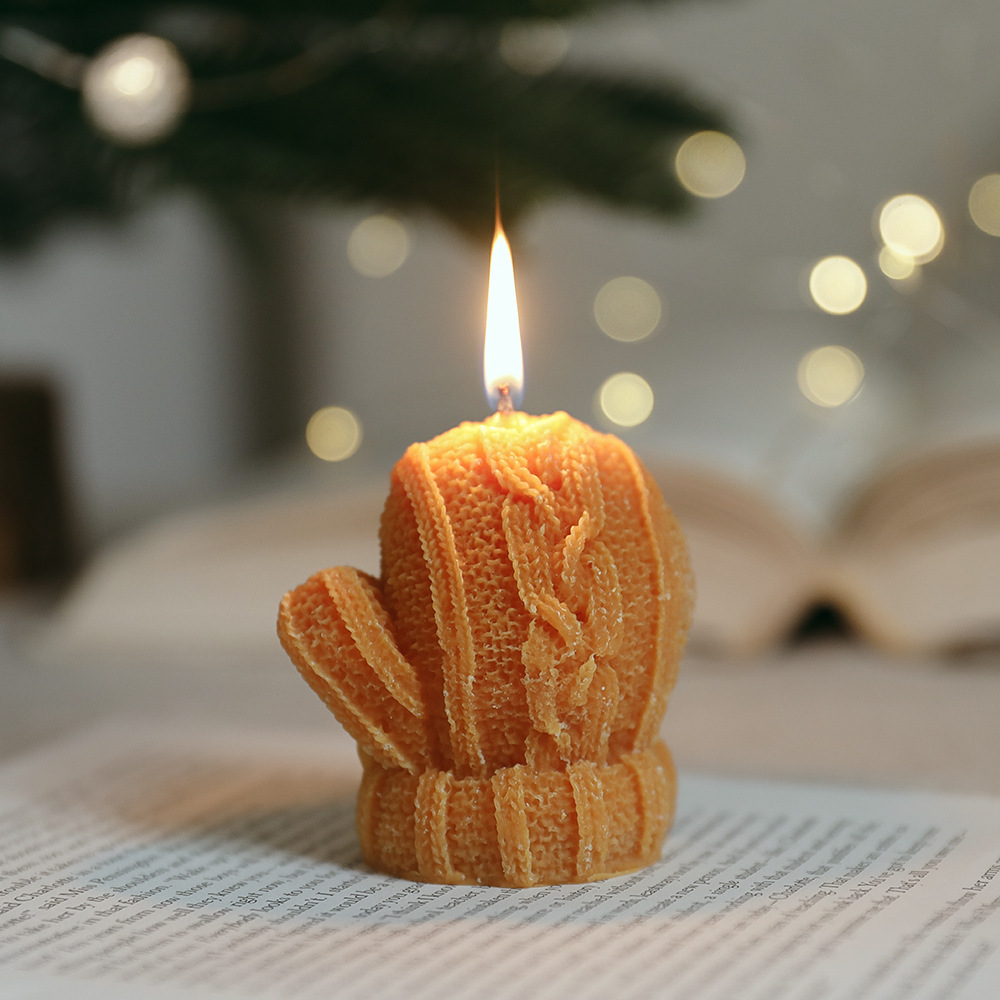 Velas de aromaterapia navideña, regalos de ambiente, recuerdos hechos a mano transfronterizos de Navidad, guantes de fragancia, cera