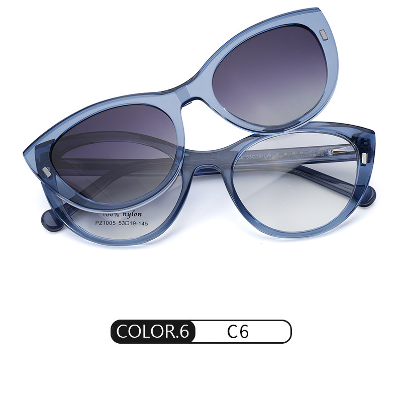 Azul oscuro brillante gris progresivo C6