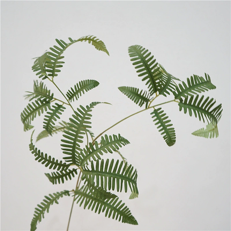 Простое и свежее моделирование зеленого листа растения один маленький лист папоротника Awn украшение дома Цветочная композиция с цветком Свадебный искусственный цветок оптом