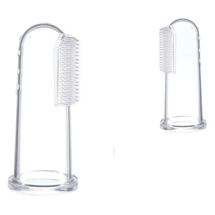 Factory Direct Sales Baby Thumb Set Toothbrush Silicone Deciduous Toothbrush Finger Toothbrush Baby Tongue Coating Cleaning Brush