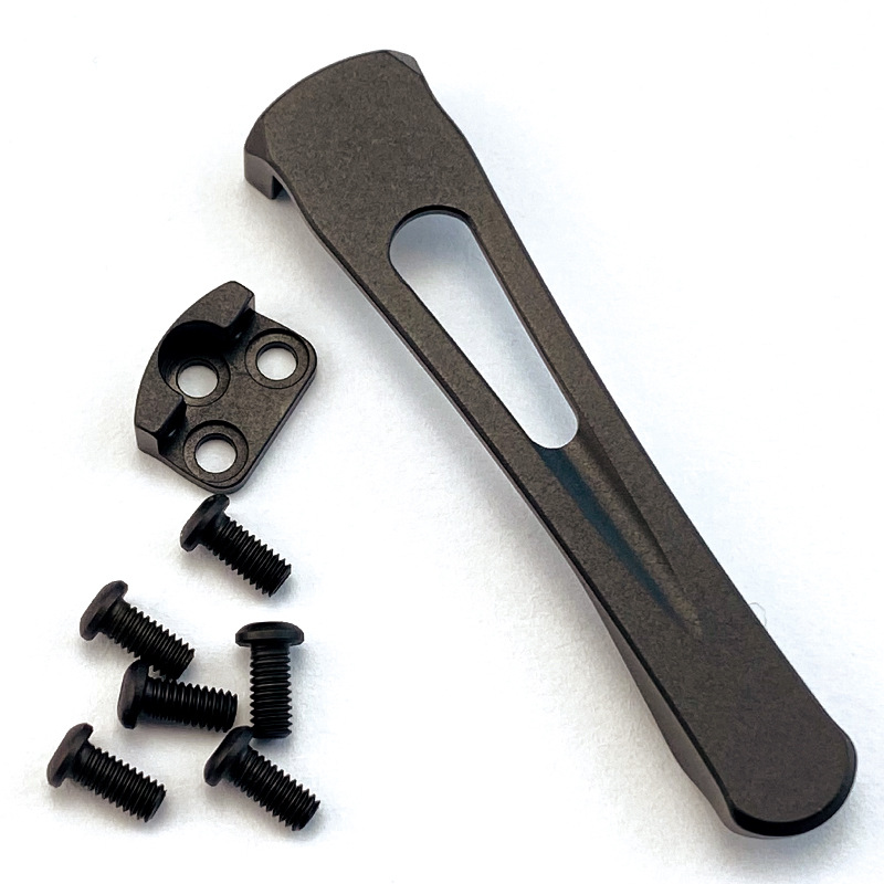 Spyderco蜘蛛C81鈦合金夾子 一體夾子鈦合金蜘蛛刀C223背夾鈦配件