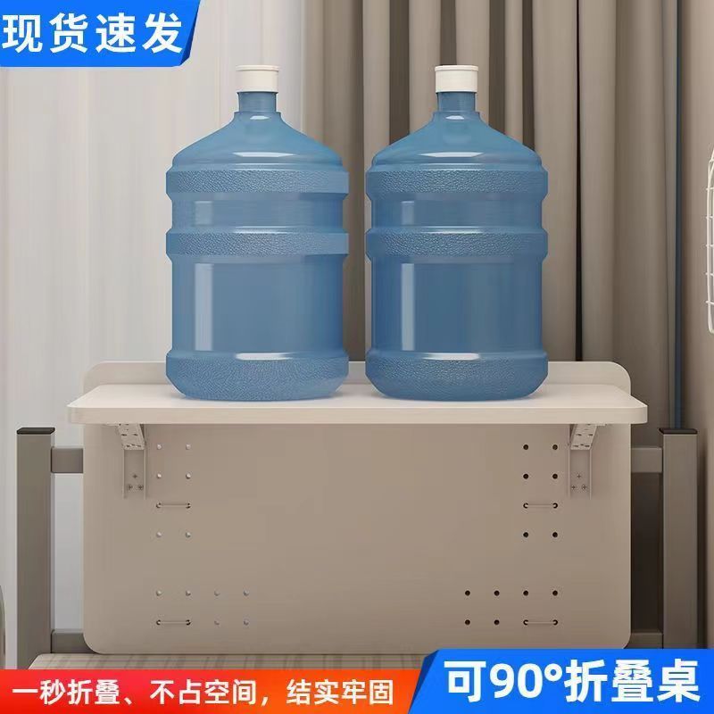 *学生宿舍床上桌悬空电脑桌上下铺侧边写字桌床头悬挂式折叠小桌|undefined