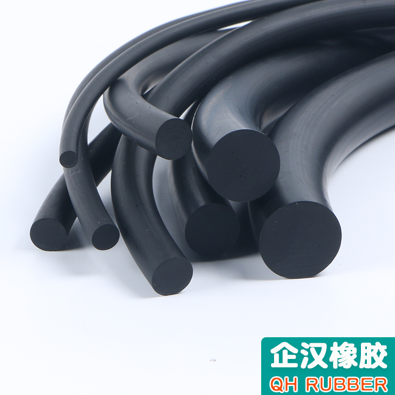圆形耐油丁腈橡胶圆条φ234567810mm油封O型实心圆条丁腈圆条