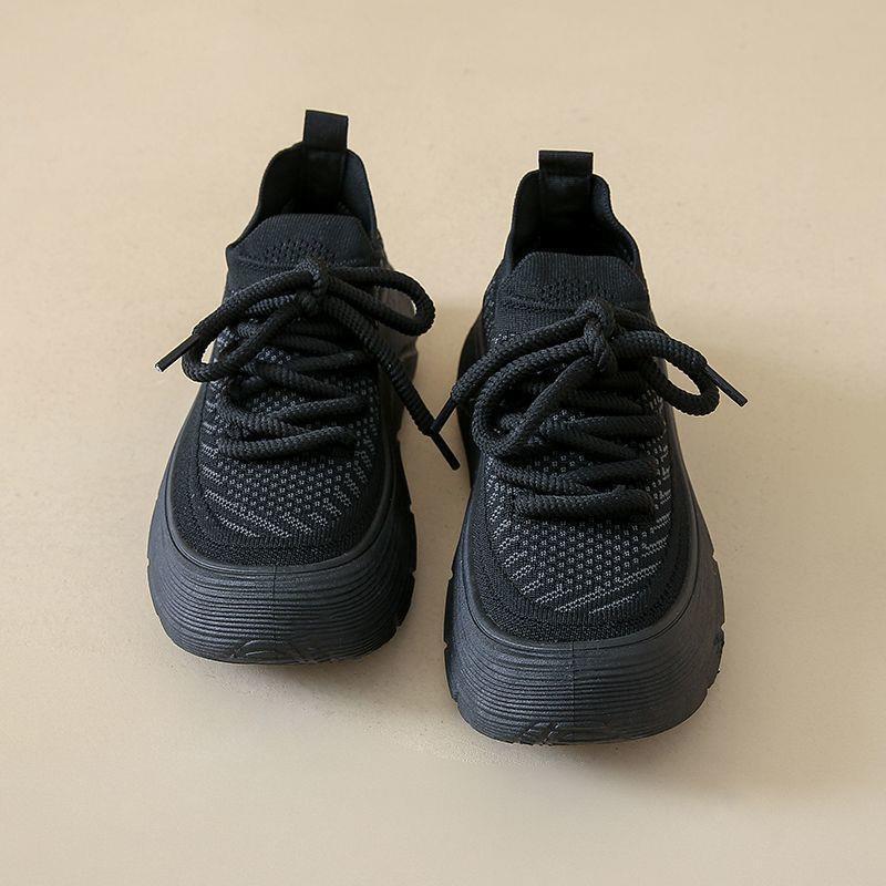 Black Work Shoes That Feel Like Shit, Women's Soft Soles That Don'T Tire Your Feet, Kitchen Non-Slip Milk Tea Shop Summer Breathable Lightweight Sports Shoes
