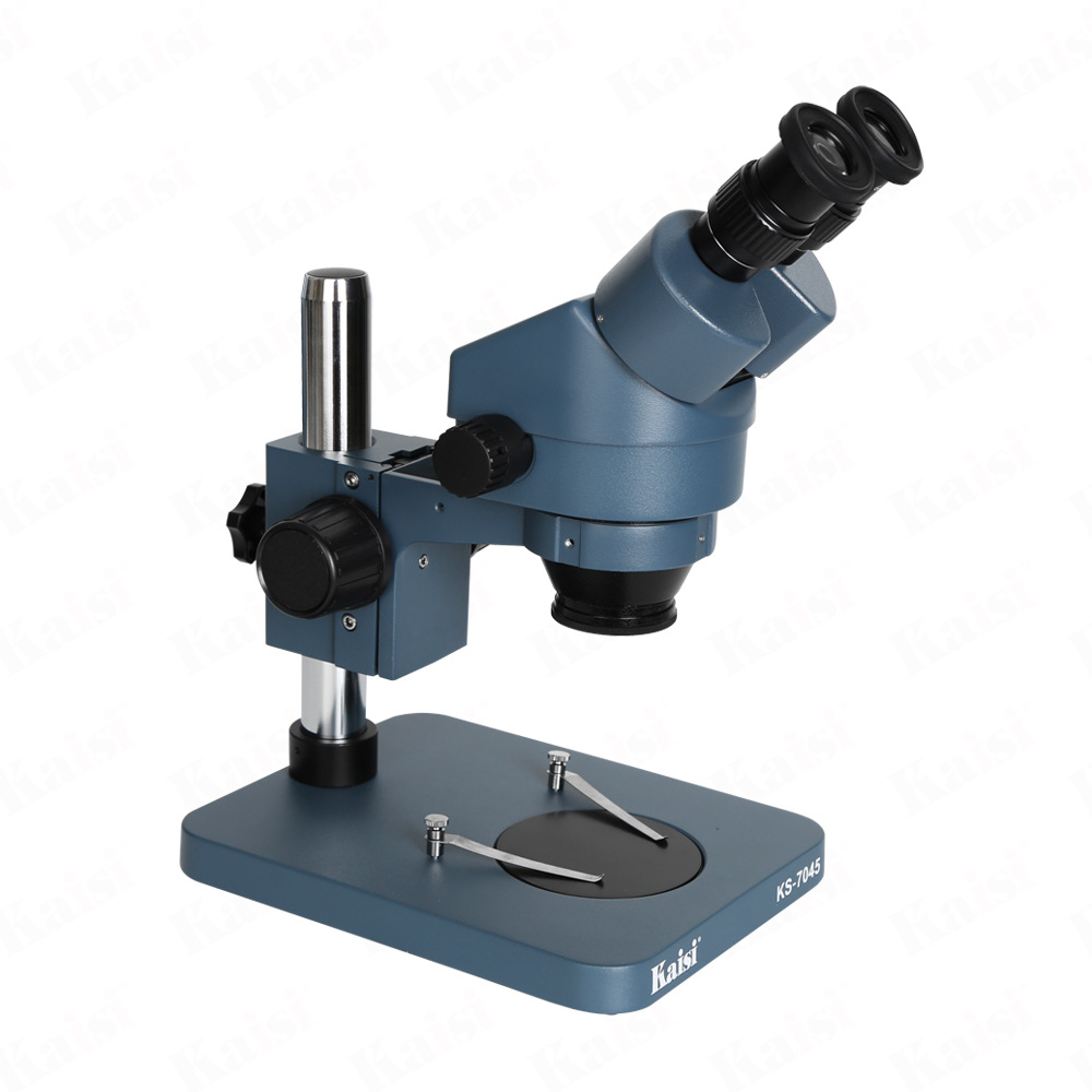 Kaisi 7045 microscopio binocular 7 - 45 veces alta definición detección de chip de placa base de teléfono móvil reparación de tres ojos 37045