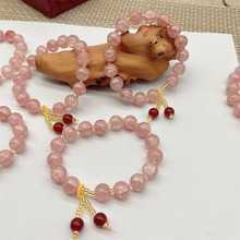 小清新爆花水晶手链单圈女款圆珠手串直播引流礼品网店景区赠品