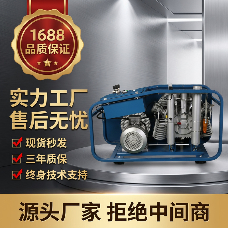 Source Manufacturer Box-Type High-Pressure Breathing Air Compressor, Diving Fire-Fighting Inflator Pump, Fully Automatic Shutdown Sewage Pump